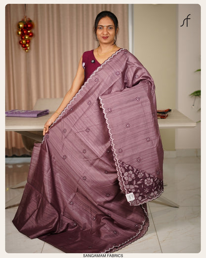 SEMI TUSSAR SILK SAREE