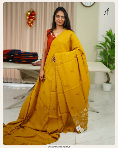 MUL CHANDERI SILK SAREE