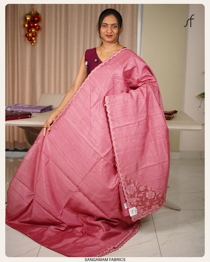 SEMI TUSSAR SILK SAREE