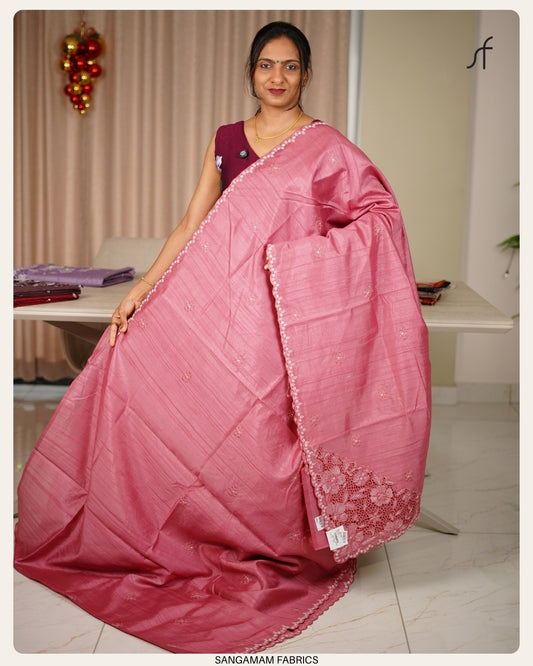 SEMI TUSSAR SILK SAREE
