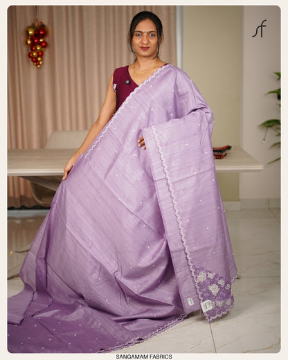 SEMI TUSSAR SILK SAREE
