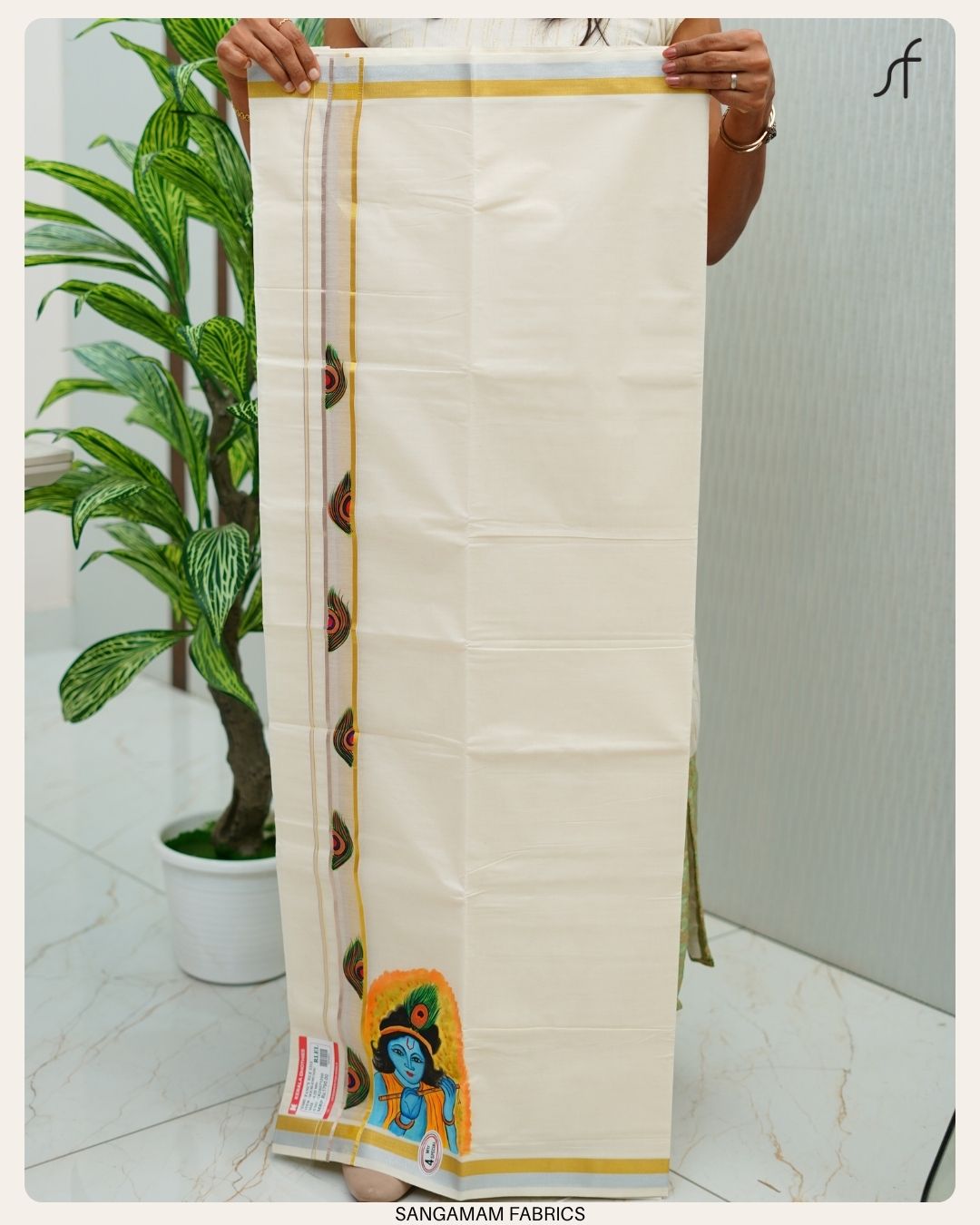 HAND PAINT DETAILED DOUBLE MUNDU