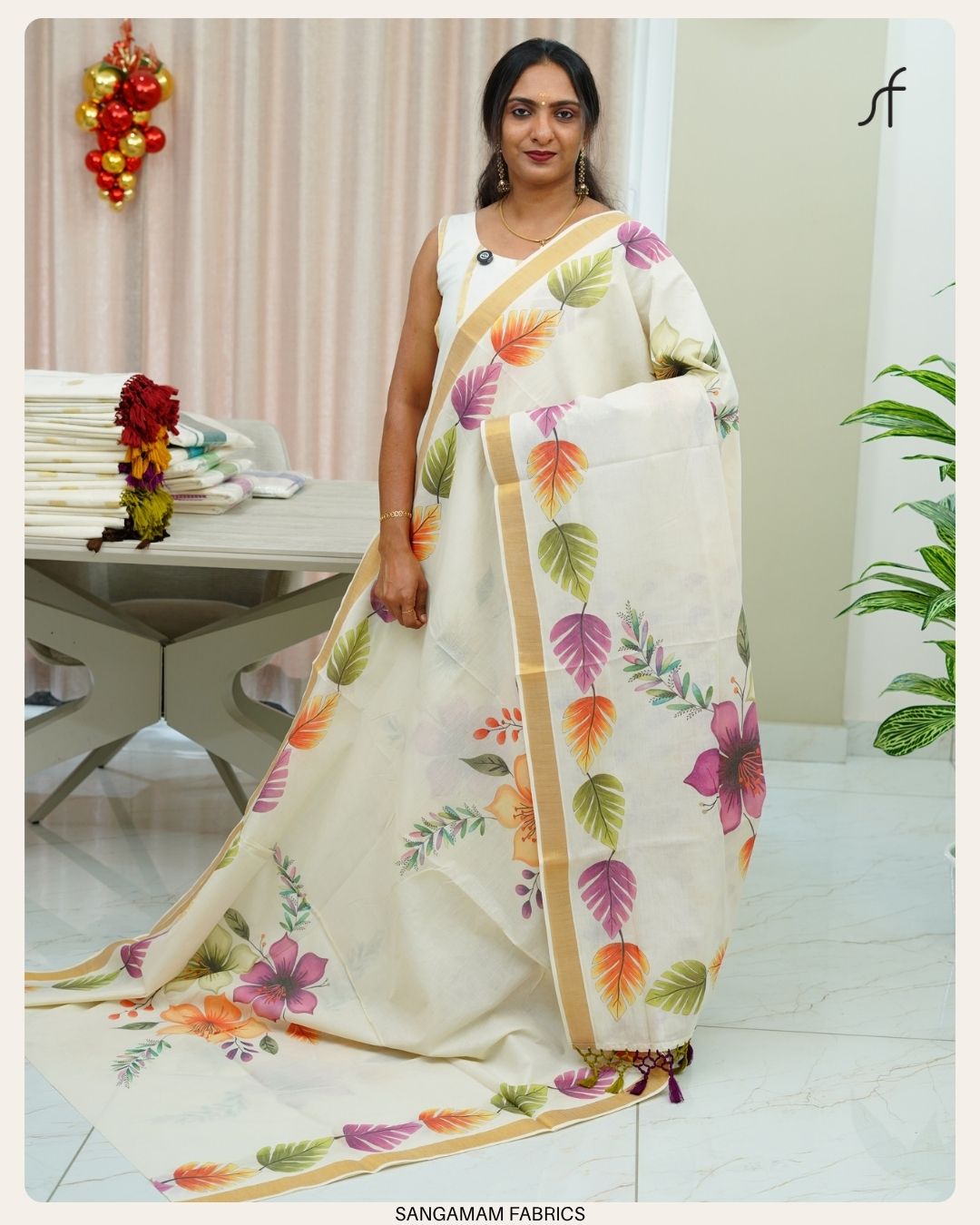 FLORAL PRINTED SET SAREE