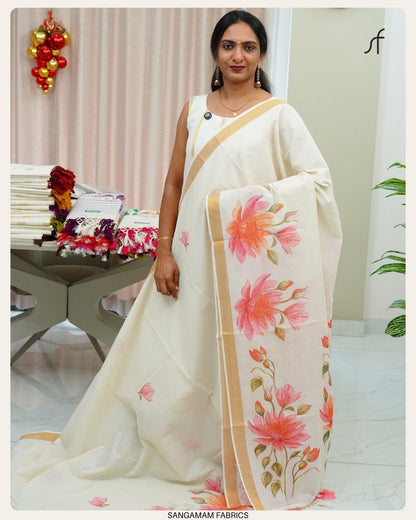 FLORAL PRINTED SET SAREE