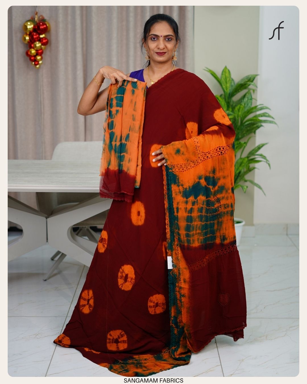 CHROCHET DETAILED SAREE