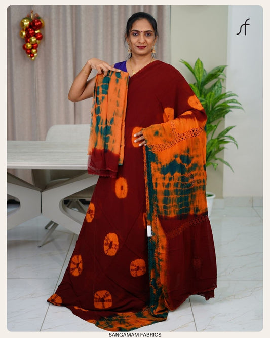 CHROCHET DETAILED SAREE