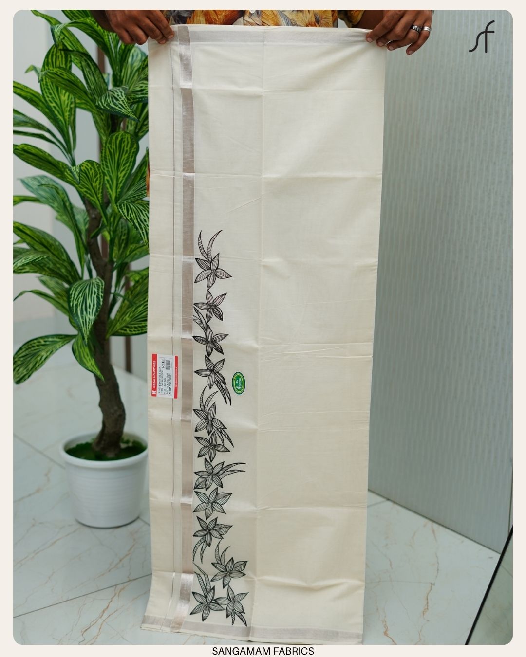 HAND PAINT DETAILED DOUBLE MUNDU