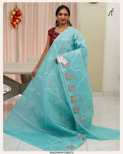 NET COTTA SAREE