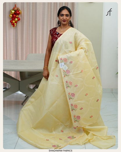 NET COTTA SAREE