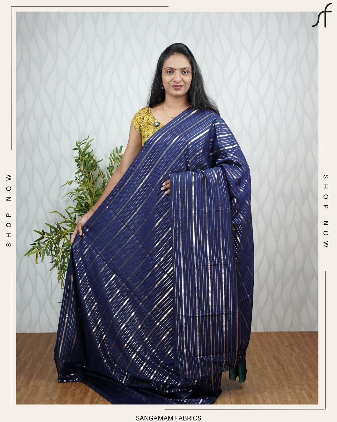 STRIPPED VICHITHRA SILK SAREE