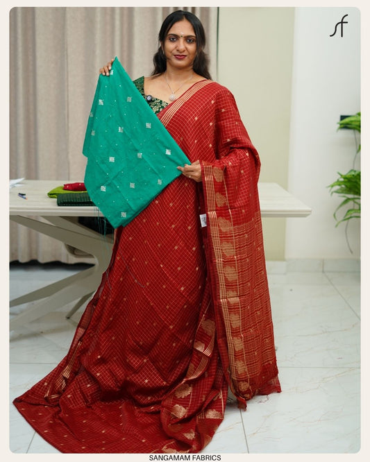 SEMI GEORGETTE BANARASI SAREE