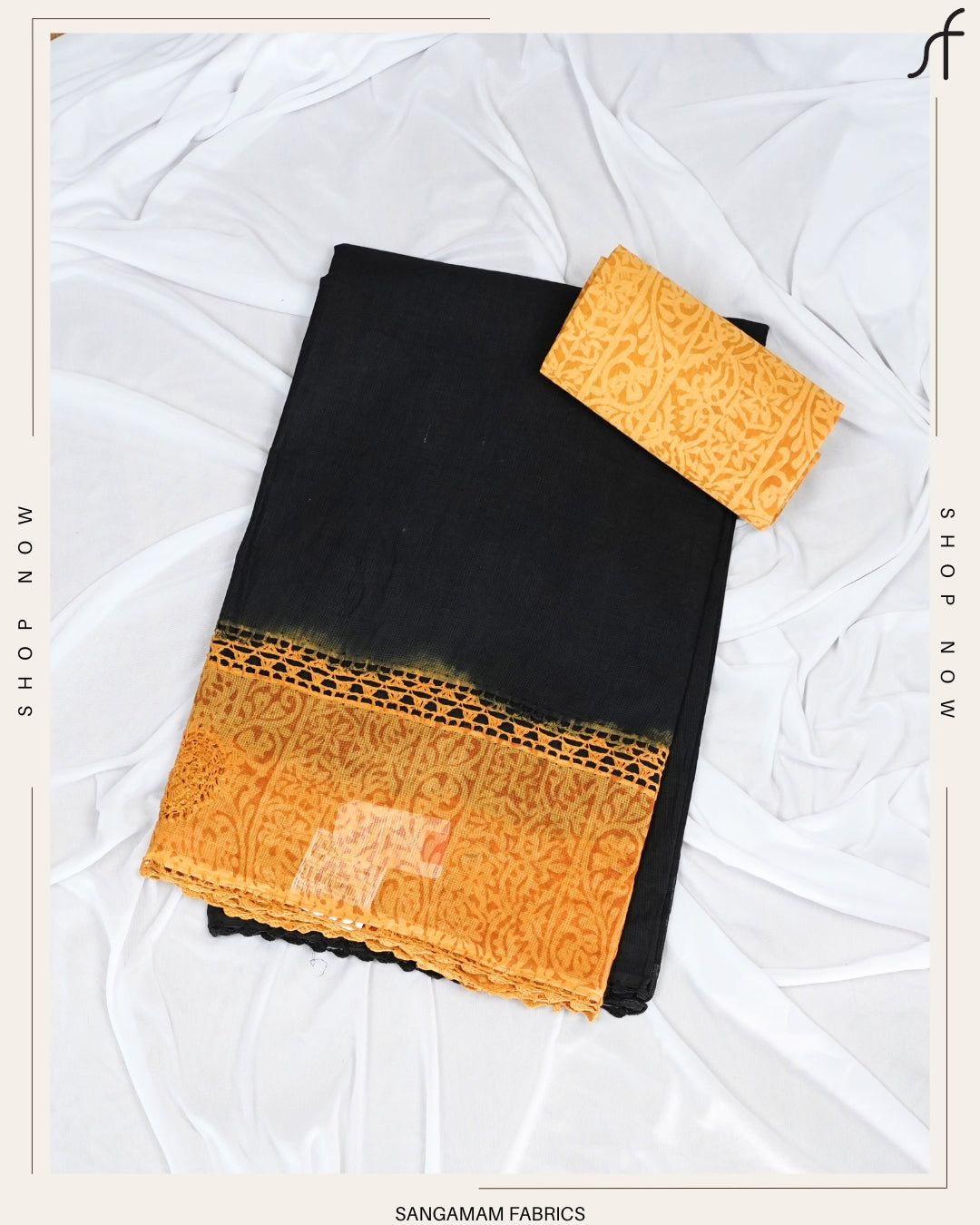 CROCHET  KOTTA COTTON SAREE