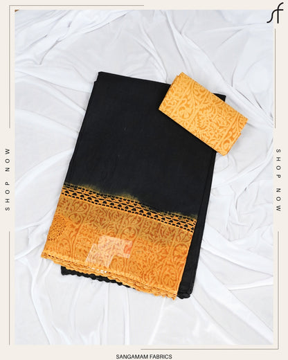 CROCHET  KOTTA COTTON SAREE