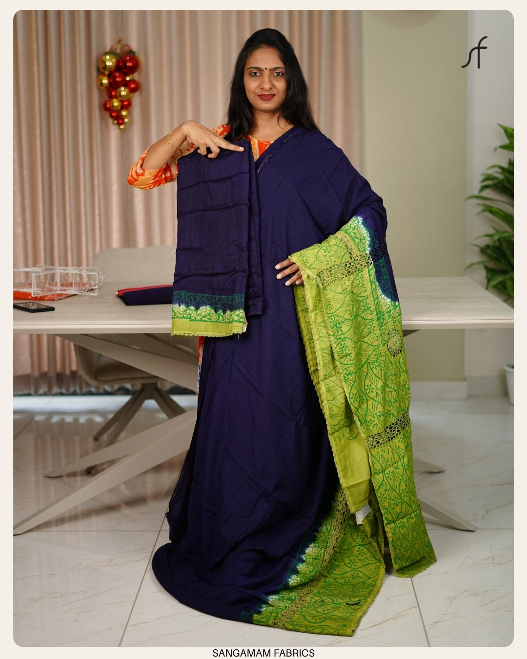 CHROCHET DETAILED SAREE