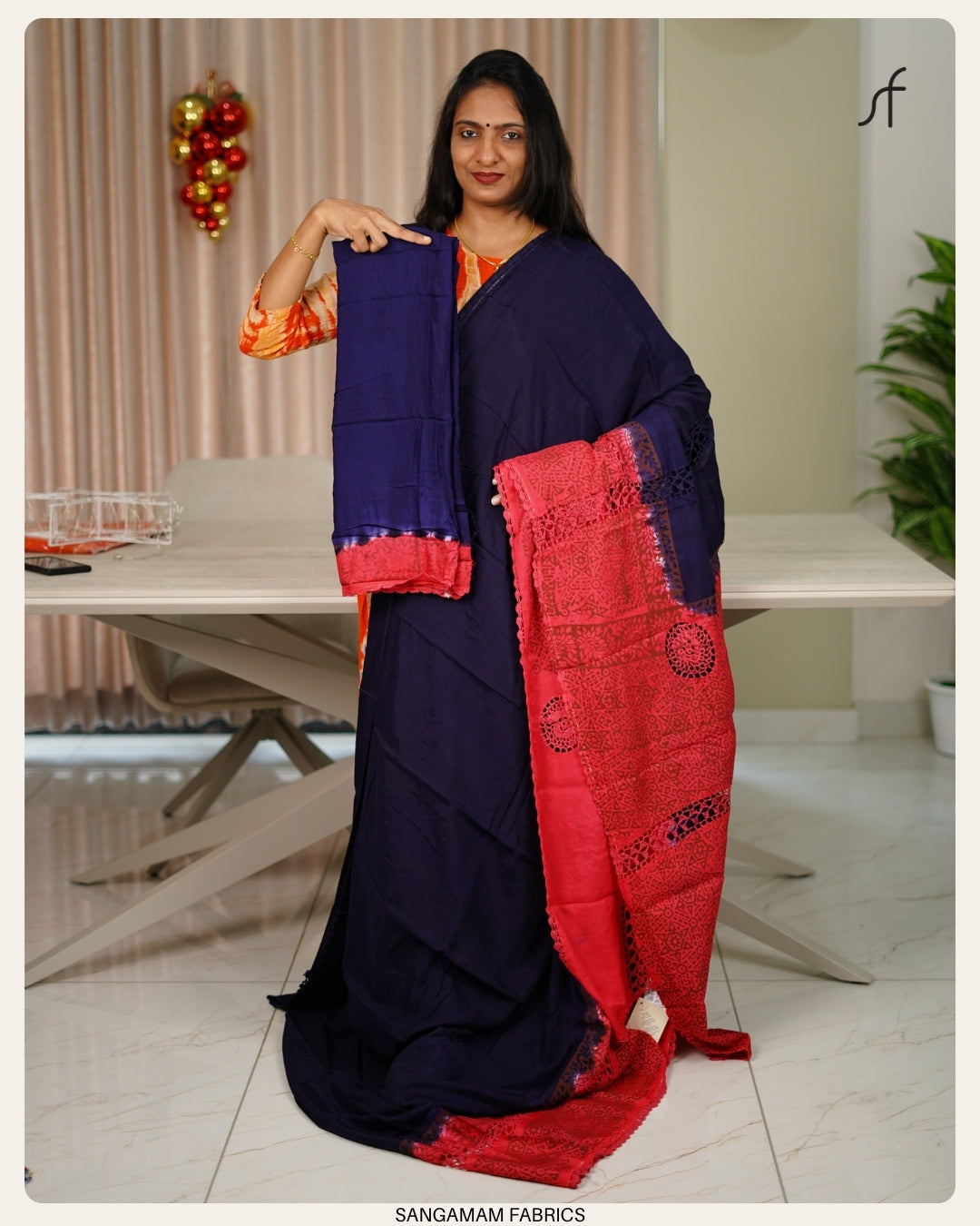 CHROCHET DETAILED SAREE