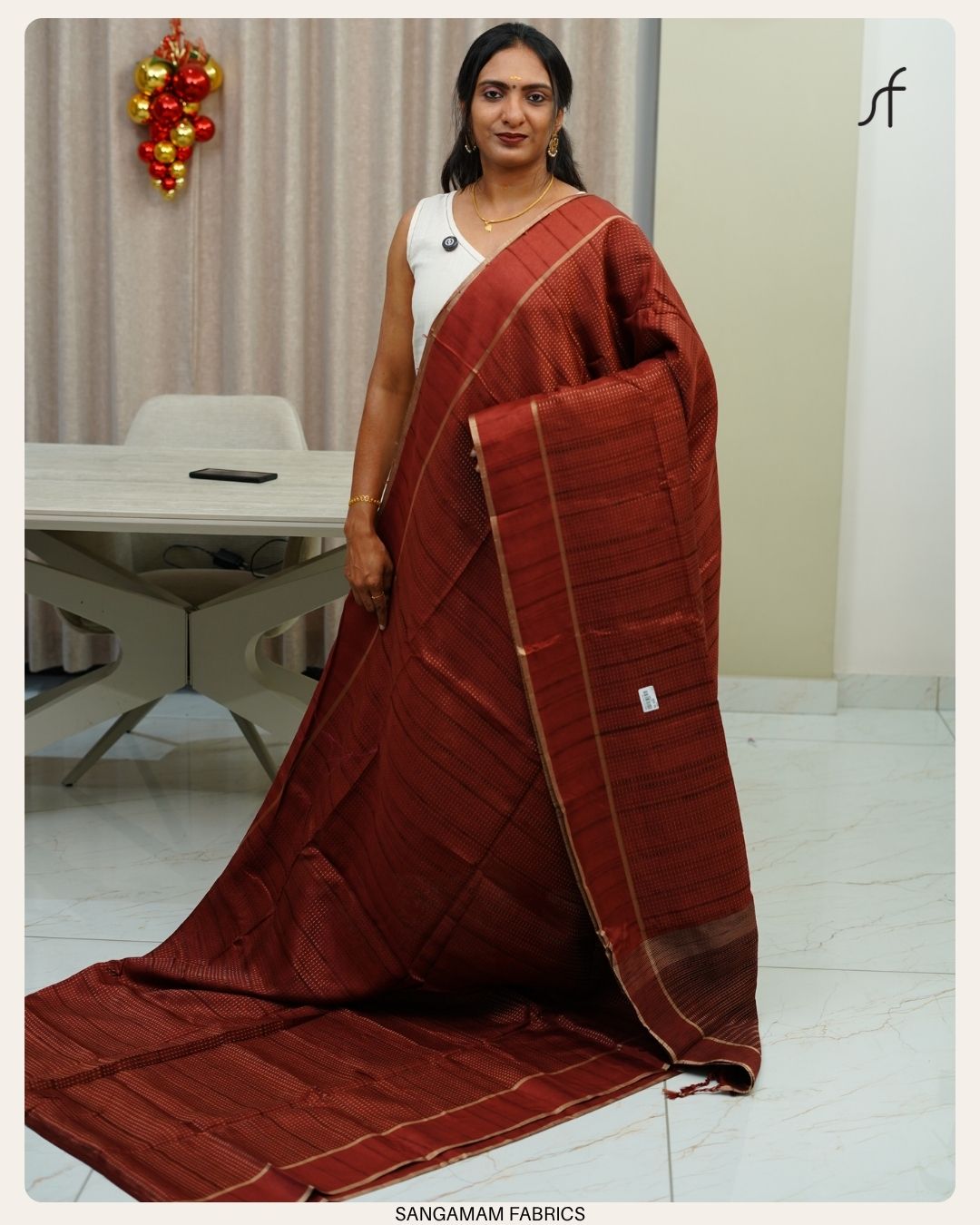 SEMI GHICHA TUSSAR SAREE