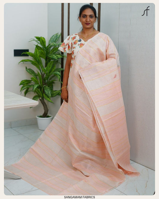 SEMI LINEN SAREE