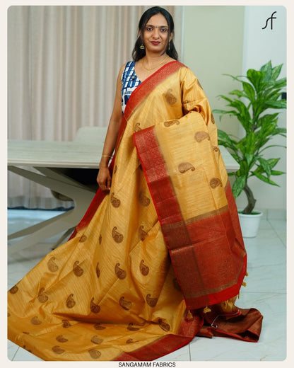 SEMI RAW SILK SAREE