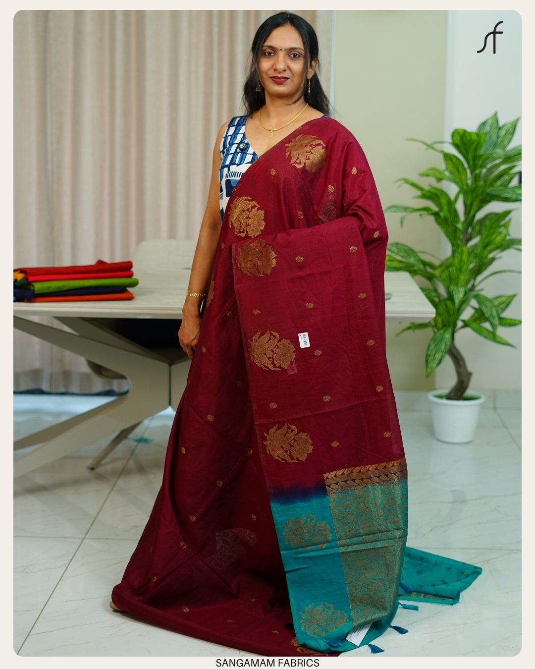 LINEN JUTE SAREE