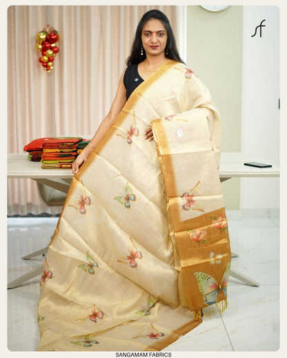 BUTTERFLY PRINTED SAREE