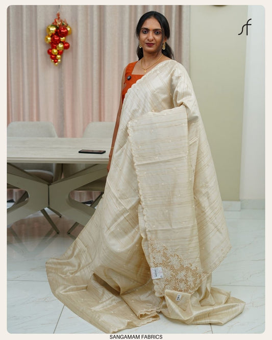 SEMI TUSSAR SILK SAREE