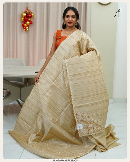 SEMI TUSSAR SILK SAREE