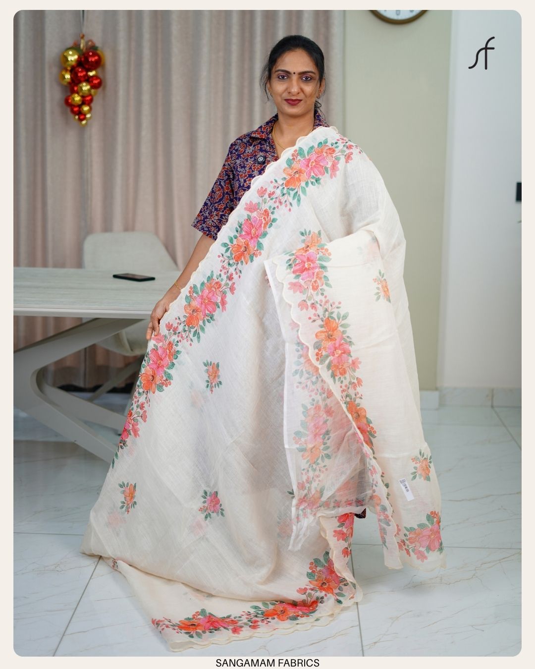 SEMI LINEN SAREE