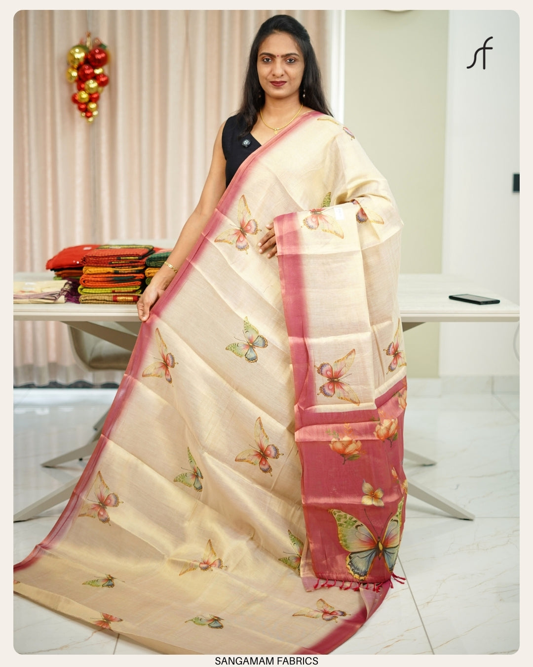 BUTTERFLY PRINTED SAREE