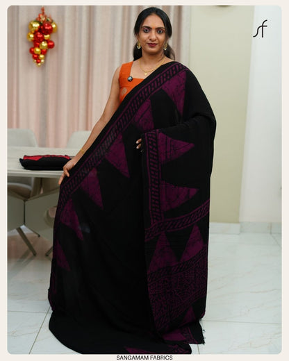 VISCOSE GEORGETTE SAREE