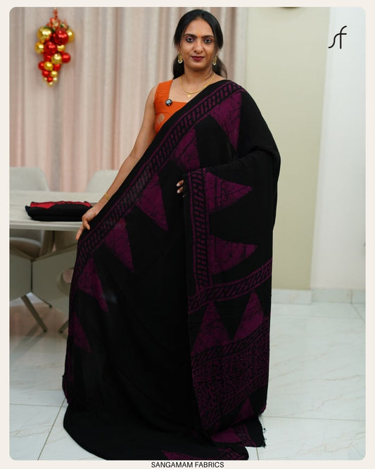 VISCOSE GEORGETTE SAREE