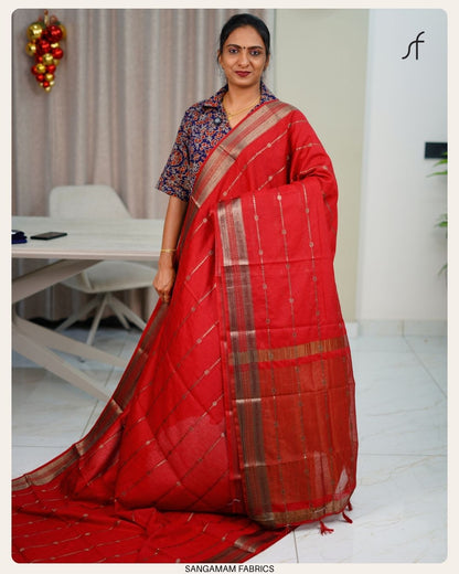 SEMI JUTE BANARASI SAREE