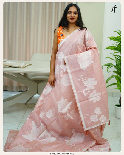 SEMI TUSSAR SILK SAREE