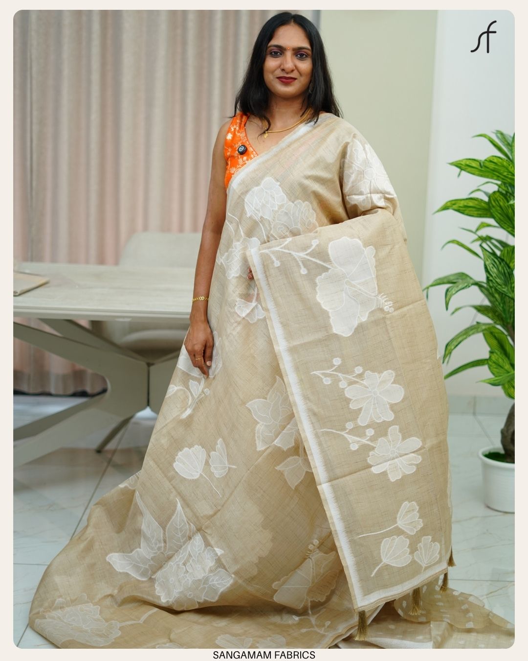SEMI TUSSAR SILK SAREE