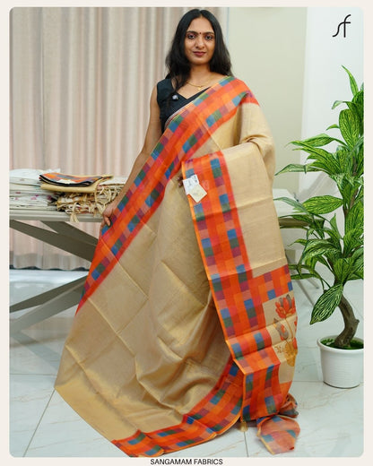 MADRAS CHECK TISSUE SAREE