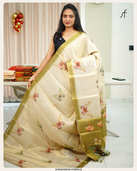 BUTTERFLY PRINTED SAREE