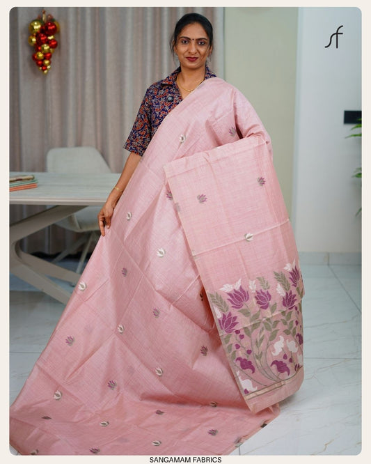 SEMI TUSSAR SILK SAREE