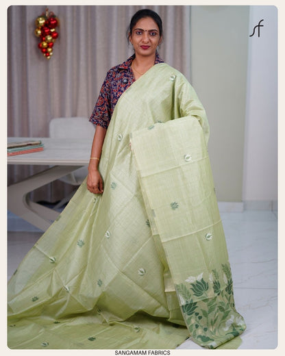 SEMI TUSSAR SILK SAREE