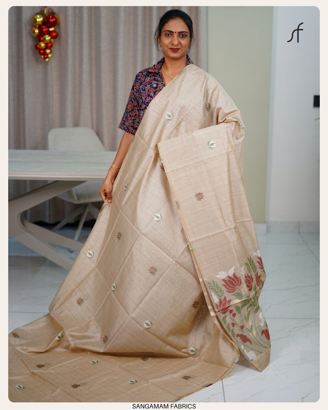 SEMI TUSSAR SILK SAREE
