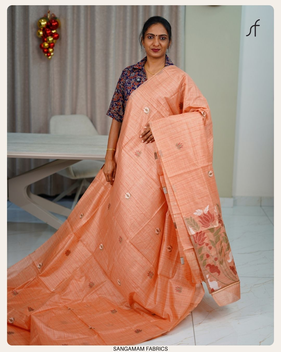 SEMI TUSSAR SILK SAREE