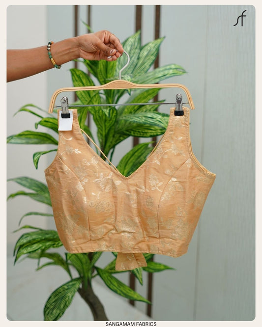 TISSUE BANARASI READYMADE BLOUSE