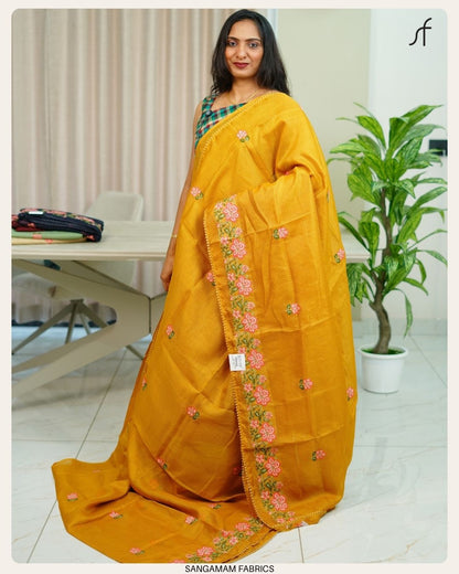 NET COTTA SAREE