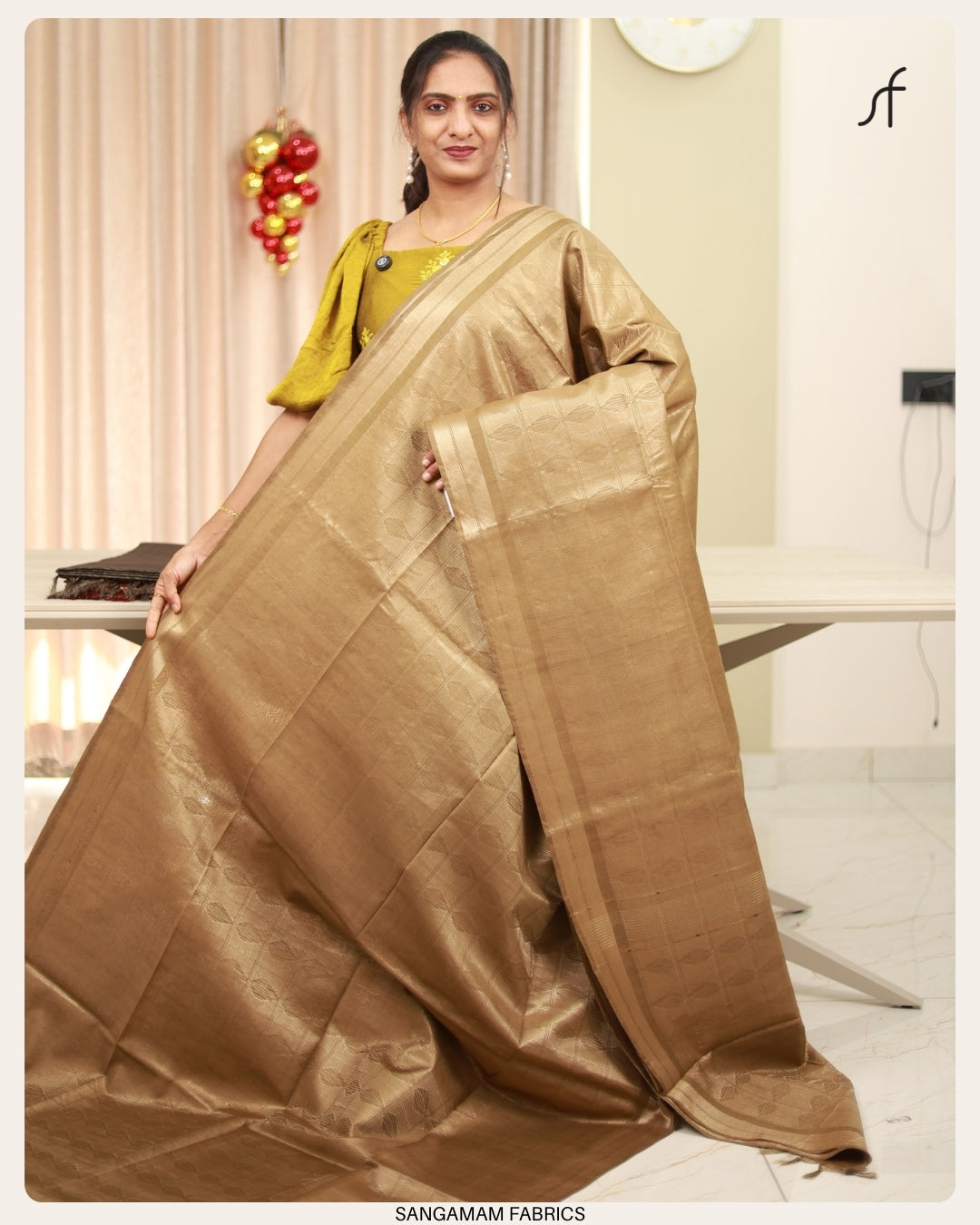 TISSUE TUSSAR SILK SAREE