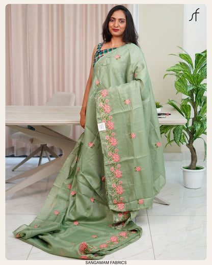 NET COTTA SAREE