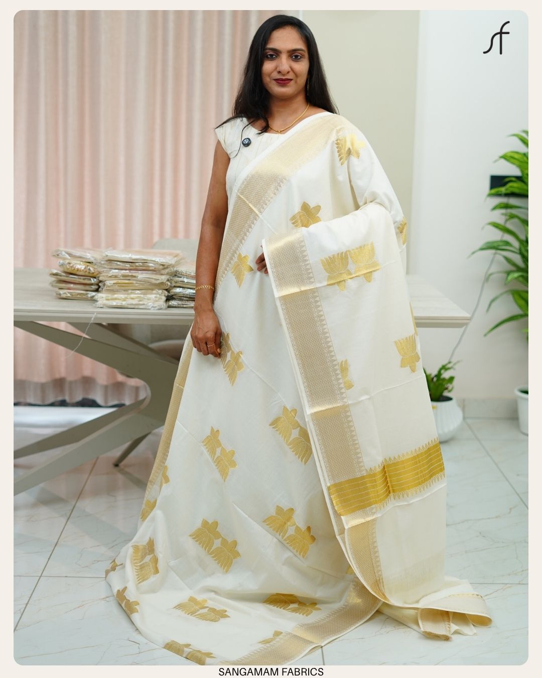 LOTUS DETAILED SET SAREE
