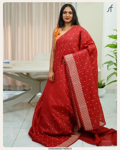 NET COTTA SAREE