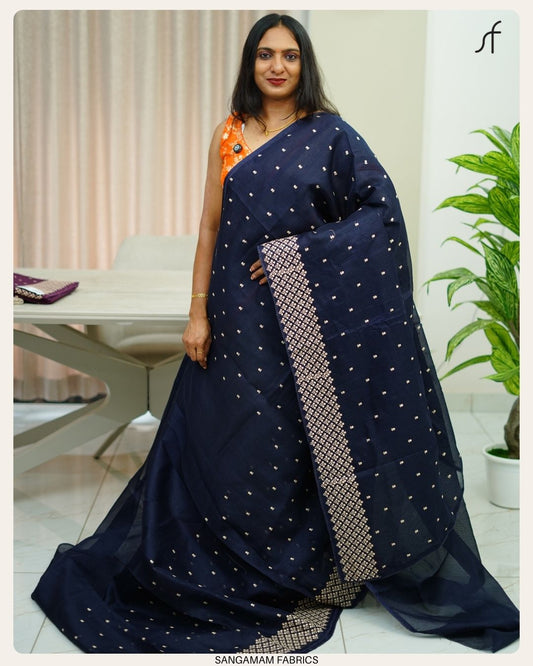 NET COTTA SAREE