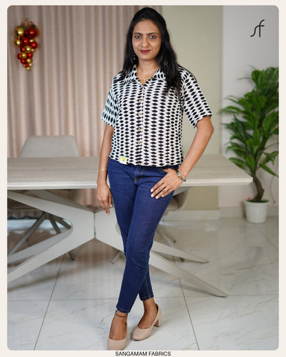 CHROCHET DETAILED SHIRT