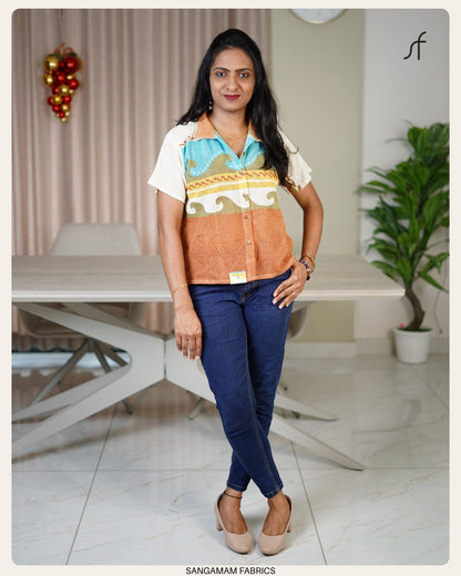 CHROCHET DETAILED SHIRT