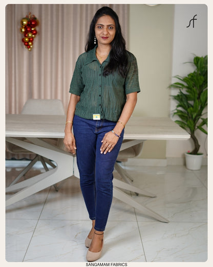 CHROCHET DETAILED SHIRT