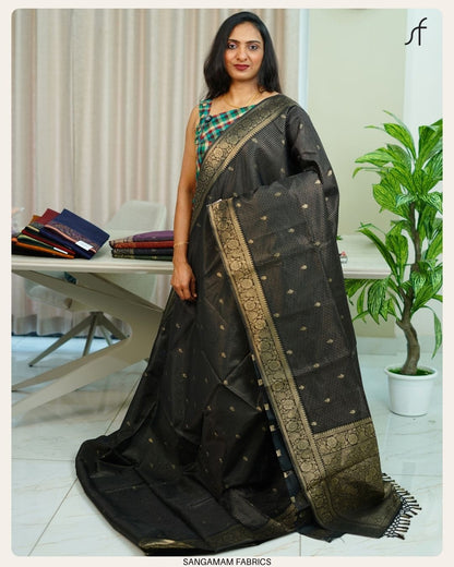 SEMI CHANDERI SILK SAREE